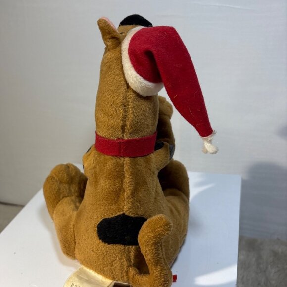 Gemmy Singing Scooby Doo Christmas Plush Holding Candy Cane Toy Tested 7.5" - Picture 5 of 13